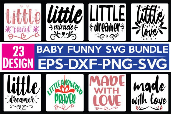 23 Baby Funny Quotes SVG Bundle Review