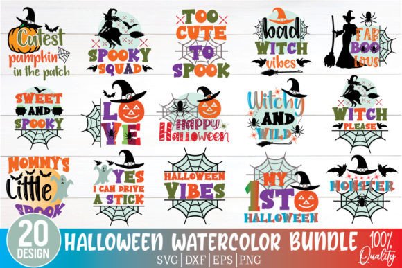 Halloween Watercolor Bundle: A Designer Review